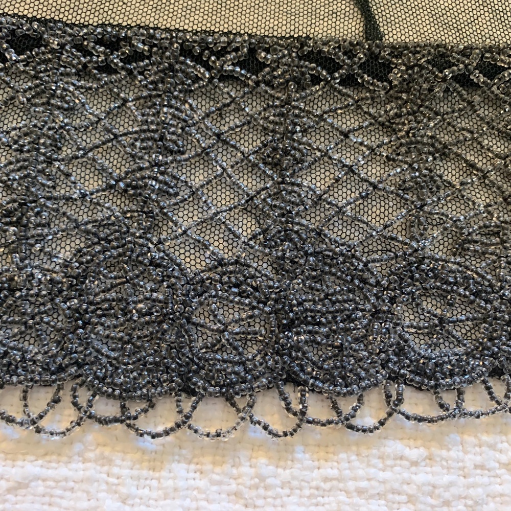 Alberta Ferretti sheer black sleeveless top - Picture 7 of 10